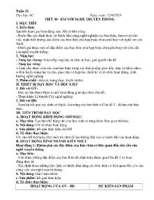 Giáo án Hoạt động trải nghiệm 6 - Tuần 32-34 - Năm học 2023-2024