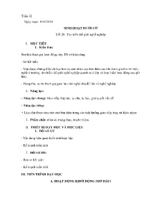Giáo án Hoạt động trải nghiệm 6 - Tuần 32, Tiết 28: Tìm hiểu thế giới nghề nghiệp - Năm học 2023-2024