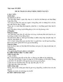 Giáo án Hoạt động trải nghiệm 7 (Kết nối tri thức) - Tiết 20: Tham gia hoạt động thiện nguyện - Năm học 2023-2024