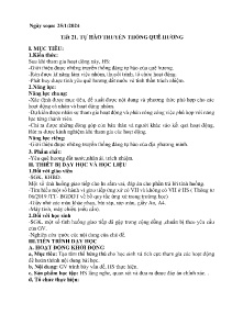 Giáo án Hoạt động trải nghiệm 7 (Kết nối tri thức) - Tiết 21: Tự hào truyền thống quê hương - Năm học 2023-2024