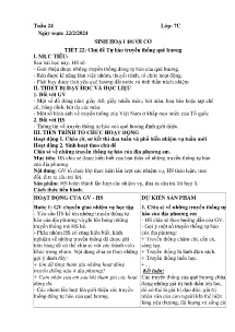 Giáo án Hoạt động trải nghiệm 7 - Tuần 24 - Năm học 2023-2024