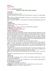 Giáo án Hoạt động trải nghiệm 7 - Tuần 30 - Năm học 2023-2024