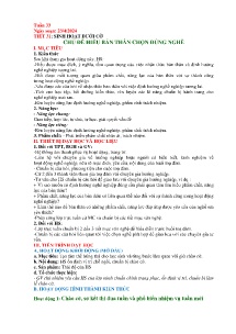 Giáo án Hoạt động trải nghiệm 7 - Tuần 33 - Năm học 2023-2024