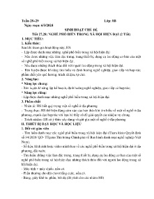 Giáo án Hoạt động trải nghiệm 8 - Tiết 27+28: Nghề phổ biến trong xã hội hiện đại - Năm học 2023-2024