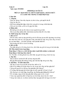 Giáo án Hoạt động trải nghiệm 8 - Tuần 23 - Năm học 2023-2024