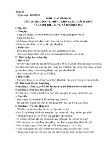 Giáo án Hoạt động trải nghiệm 8 - Tuần 24+23 - Năm học 2023-2024