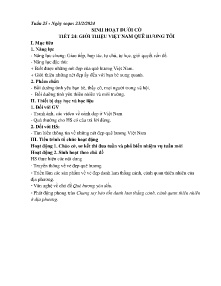 Giáo án Hoạt động trải nghiệm 8 - Tuần 25 - Năm học 2023-2024