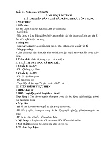 Giáo án Hoạt động trải nghiệm 8 - Tuần 33 - Năm học 2023-2024