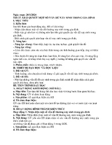 Giáo án Hoạt động trải nghiệm, hướng nghiệp 6 - Tiết 17: Giải quyết 1 số vấn đề nảy sinh trong gia đình - Năm học 2023-2024