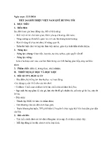 Giáo án Hoạt động trải nghiệm, hướng nghiệp 6 - Tiết 24: Giới thiệu Việt Nam quê hương tôi - Năm học 2023-2024