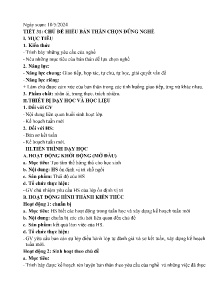 Giáo án Hoạt động trải nghiệm, hướng nghiệp 6 - Tiết 31: Chủ đề Hiểu bản thân chọn đúng nghề - Năm học 2023-2024