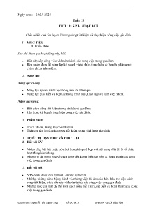 Giáo án Hoạt động trải nghiệm, hướng nghiệp 8 - Tuần 19, Tiết 18: Chia sẻ kết quả rèn luyện kĩ năng sống tiết kiệm và thực hiện công việc gia đình - Năm học 2023-2024 - Nguyễn Thị Ngọc Mai