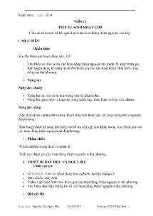 Giáo án Hoạt động trải nghiệm, hướng nghiệp 8 - Tuần 22, Tiết 21: Chia sẻ kế hoạch và kết quả thực hiện hoạt động thiện nguyện của lớp - Năm học 2023-2024 - Nguyễn Thị Ngọc Mai