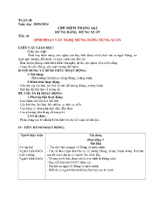 Giáo án Hoạt động trải nghiệm, hướng nghiệp 9 - Tuần 20, Chủ điểm 1+2: Mừng Đảng, mừng xuân - Năm học 2023-2024