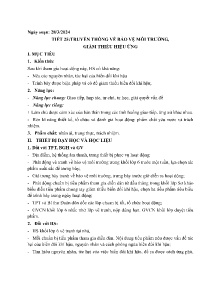 Giáo án Hoạt động trải nghiệm, hướng nghiệp Lớp 6 - Tiết 25: Truyền thông về bảo vệ môi trường, giảm thiểu hiệu ứng - Năm học 2023-2024