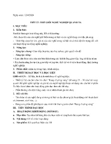Giáo án Hoạt động trải nghiệm, hướng nghiệp Lớp 6 - Tiết 27: Thế giới nghề nghiệp quanh ta - Năm học 2023-2024