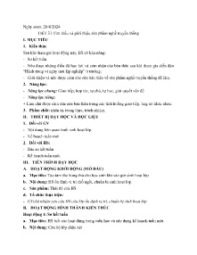 Giáo án Hoạt động trải nghiệm, hướng nghiệp Lớp 6 - Tiết 31: Tìm hiểu và giới thiệu sản phẩm nghề truyền thống - Năm học 2023-2024