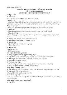 Giáo án Hoạt động trải nghiệm Lớp 6 - Chủ đề 8: Khám phá thế giới nghề nghiệp - Năm học 2023-2024