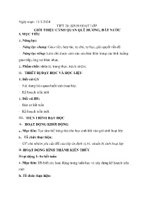 Giáo án Hoạt động trải nghiệm Lớp 6 - Tuần 29-31 - Năm học 2023-2024