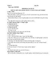 Giáo án Hoạt động trải nghiệm Lớp 8 - Tuần 32 - Năm học 2023-2024