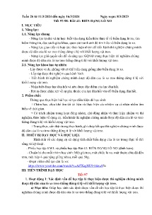 Giáo án Khoa học tự nhiên 6 - Tuần 26 - Năm học 2023-2024