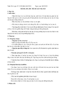 Giáo án Khoa học tự nhiên 6 - Tuần 28 - Năm học 2023-2024