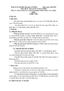 Giáo án Khoa học tự nhiên 6 - Tuần 32 - Năm học 2023-2024