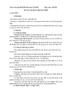 Giáo án Khoa học tự nhiên 6 - Tuần 34 - Năm học 2023-2024