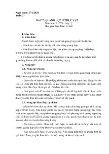 Giáo án Khoa học tự nhiên 7 (Kết nối tri thức) - Tuần 21 - Năm học 2023-2024