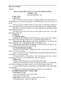 Giáo án Khoa học tự nhiên 7 (Kết nối tri thức) - Tuần 26, Bài 30: Trao đổi nước và các chất dinh dưỡng ở thực vật - Năm học 2023-2024