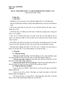 Giáo án Khoa học tự nhiên 7 (Kết nối tri thức) - Tuần 28 - Năm học 2023-2024