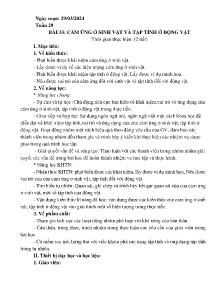 Giáo án Khoa học tự nhiên 7 (Kết nối tri thức) - Tuần 29 - Năm học 2023-2024