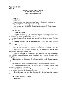 Giáo án Khoa học tự nhiên 7 (Kết nối tri thức) - Tuần 30 - Năm học 2023-2024