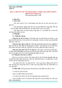 Giáo án Khoa học tự nhiên 7 (Kết nối tri thức) - Tuần 35 - Năm học 2023-2024