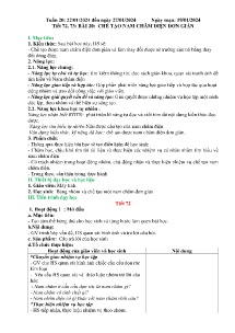 Giáo án Khoa học tự nhiên 7 - Tuần 20 - Năm học 2023-2024