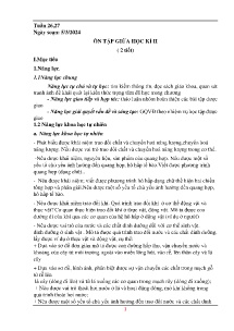 Giáo án Khoa học tự nhiên 7 - Tuần 26+27 - Năm 2023-2024