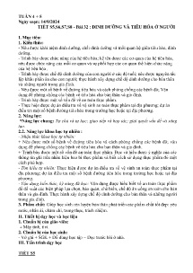 Giáo án Khoa học tự nhiên 8 - Tiết 5-8, Bài 32: Dinh dưỡng và tiêu hóa ở người - Năm học 2024-2025