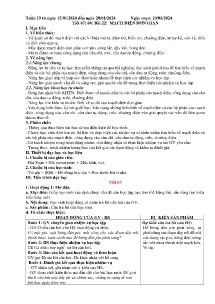 Giáo án Khoa học tự nhiên 8 - Tuần 19 - Năm học 2023-2024