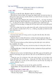 Giáo án Khoa học tự nhiên 9 - Tiết 1-3: Tính chất chung của kim loại - Năm học 2024-2025