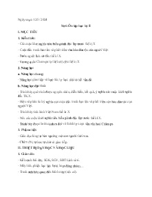 Giáo án Lịch sử 6 - Bài: Ôn tập học kì II - Năm học 2023-2024