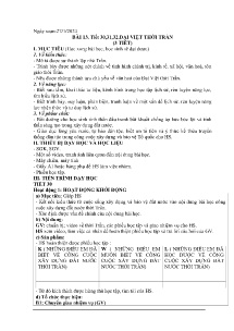 Giáo án Lịch sử 7 - Tiết 30-32, Bài 13: Đại Việt thời Trần - Năm học 2023-2024