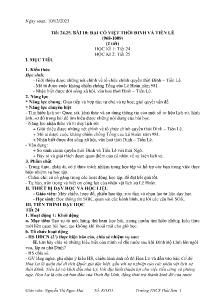 Giáo án Lịch sử 7 - Tuần 19+20 - Năm học 2023-2024