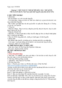 Giáo án Lịch sử 8 - Tiết 33-35, Bài 16: Việt Nam dưới thời Nguyễn (Nửa đầu thế kỉ XIX) - Năm học 2023-2024