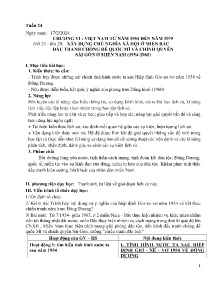Giáo án Lịch sử 9 - Tuần 24, Chương VI: Việt Nam từ năm 1954 đến năm 1975 - Năm học 2023-2024
