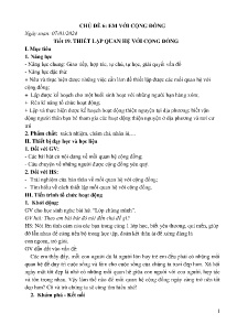 Giáo án môn Hoạt động trải nghiệm 6 - Chủ đề 6: Em với cộng đồng - Năm học 2023-2024