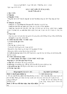 Giáo án Ngữ văn 6 - Tiết 77-91, Bài 7: Thế giới cổ tích - Năm học 2023-2024 - Ngô Văn Sơn