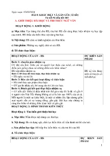 Giáo án Ngữ văn 6 - Tiết 92-103, Bài 8: Khác biệt và gần gũi - Năm học 2023-2024 - Kiều Thị Nhung