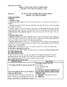 Giáo án Ngữ văn 9 - Chủ đề 1: Văn bản thuyết minh - Năm học 2023-2024