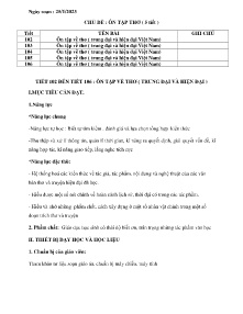 Giáo án Ngữ văn 9 - Chủ đề: Ôn tập thơ - Năm học 2023-2024