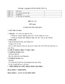 Giáo án Ngữ văn 9 - Chủ đề: Văn bản hành chính công vụ